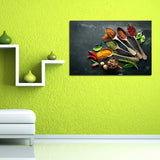 Maxbell Spices and Spoon Canvas Painting Kitchen Cooking Picture Wall Decor S