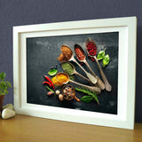 Maxbell Spices and Spoon Canvas Painting Kitchen Cooking Picture Wall Decor S