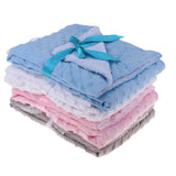 Maxbell Baby Bubble Blanket Newborn Boys Girls Cot Blanket Comforter Wrap Pink