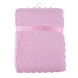 Maxbell Baby Bubble Blanket Newborn Boys Girls Cot Blanket Comforter Wrap Pink