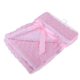 Maxbell Baby Bubble Blanket Newborn Boys Girls Cot Blanket Comforter Wrap Pink