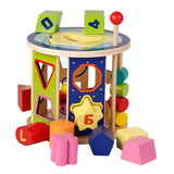 Maxbell Colorful Bead Maze Roller Coaster Wooden Educational Circle Toy for Kids