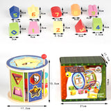 Maxbell Colorful Bead Maze Roller Coaster Wooden Educational Circle Toy for Kids