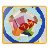 Maxbell Colorful Bead Maze Roller Coaster Wooden Educational Circle Toy for Kids