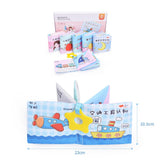 Maxbell 6 Pieces Soft Baby Cloth Book Early Educational Newborn Crib Toys