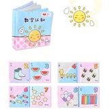 Maxbell 6 Pieces Soft Baby Cloth Book Early Educational Newborn Crib Toys