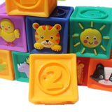 Maxbell Soft Silicon Cartoon Numbers Animals Cogntive Toy Early Learning for Kids