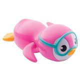 Maxbell Cute Wind Up Swing & Rotating Penguin Kids/Baby Bathing Time Toy Pink