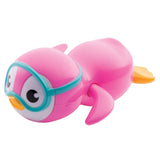 Maxbell Cute Wind Up Swing & Rotating Penguin Kids/Baby Bathing Time Toy Pink