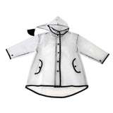 Maxbell Maxbell Kids Raincoat Durable Translucent Rain Cape Portable Hooded Poncho 3-5T