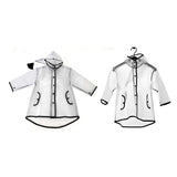 Maxbell Maxbell Kids Raincoat Durable Translucent Rain Cape Portable Hooded Poncho 3-5T