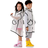 Maxbell Maxbell Kids Raincoat Durable Translucent Rain Cape Portable Hooded Poncho 3-5T