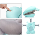 Maxbell Baby Bath Tub Pillow Pad Air Cushion Floating Seat Shower Mat Blue