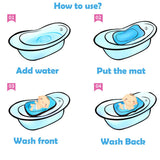 Maxbell Baby Bath Tub Pillow Pad Air Cushion Floating Seat Shower Mat Blue