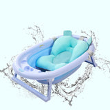 Maxbell Baby Bath Tub Pillow Pad Air Cushion Floating Seat Shower Mat Blue