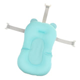 Maxbell Baby Bath Tub Pillow Pad Air Cushion Floating Seat Shower Mat Blue