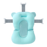Maxbell Baby Bath Tub Pillow Pad Air Cushion Floating Seat Shower Mat Blue