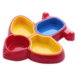 Maxbell Aircraft Shaped Baby Kids Dinner Tray Divided Plate Divider Dinnerware Red - Aladdin Shoppers