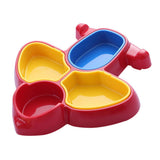 Maxbell Aircraft Shaped Baby Kids Dinner Tray Divided Plate Divider Dinnerware Red - Aladdin Shoppers