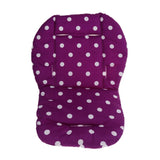 Maxbell Baby Pushchair Stroller Kids Seat Pad Pram Liner Cushion Mat Purple Dot