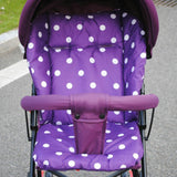 Maxbell Baby Pushchair Stroller Kids Seat Pad Pram Liner Cushion Mat Purple Dot