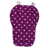 Maxbell Baby Pushchair Stroller Kids Seat Pad Pram Liner Cushion Mat Purple Dot