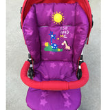 Maxbell Baby Thick Stroller Pram Pushchair Mat Seat Cushion Pad Liner Cover Purple