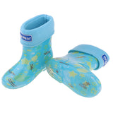 Waterproof Shoes Baby Rain Boots Kids Rain Shoes Blue Inner Length 14cm