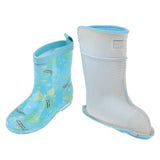 Waterproof Shoes Baby Rain Boots Kids Rain Shoes Blue Inner Length 14cm