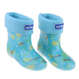 Waterproof Shoes Baby Rain Boots Kids Rain Shoes Blue Inner Length 14cm