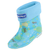 Waterproof Shoes Baby Rain Boots Kids Rain Shoes Blue Inner Length 14cm