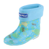 Waterproof Shoes Baby Rain Boots Kids Rain Shoes Blue Inner Length 14cm