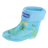 Waterproof Shoes Baby Rain Boots Kids Rain Shoes Blue Inner Length 14cm