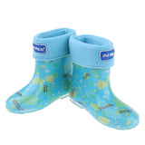 Waterproof Shoes Baby Rain Boots Kids Rain Shoes Blue Inner Length 14cm