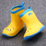 Maxbell Children Toddlers Waterproof Rubber Rain Boots   Yellow Bear for 2 years