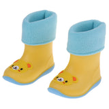 Maxbell Children Toddlers Waterproof Rubber Rain Boots   Yellow Bear for 2.5 years