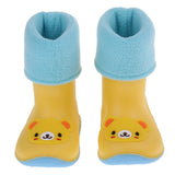 Maxbell Children Toddlers Waterproof Rubber Rain Boots   Yellow Bear for 2.5 years