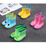 Maxbell Children Toddlers Waterproof Rubber Rain Boots   Yellow Bear for 3 years