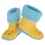 Maxbell Children Toddlers Waterproof Rubber Rain Boots   Yellow Bear for 3 years