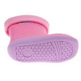 Maxbell Kids Toddlers Waterproof Rubber Rain Boots  Pink Bear for 2 years