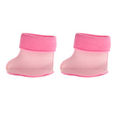 Maxbell Kids Toddlers Waterproof Rubber Rain Boots  Pink Bear for 2 years