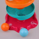Maxbell Swirl Ball Ramp Drop Toy Toddlers Educational Puzzle Rolling Tower Bell