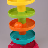 Maxbell Swirl Ball Ramp Drop Toy Toddlers Educational Puzzle Rolling Tower Bell