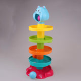 Maxbell Swirl Ball Ramp Drop Toy Toddlers Educational Puzzle Rolling Tower Bell