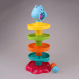Maxbell Swirl Ball Ramp Drop Toy Toddlers Educational Puzzle Rolling Tower Bell