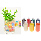 Maxbell Bottle Of Gel Soil Water Crystal Bead Kid Toy Vase Filler Decor Blue