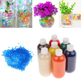Maxbell Bottle Of Gel Soil Water Crystal Bead Kid Toy Vase Filler Decor Blue