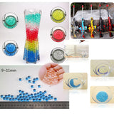 Maxbell Bottle Of Gel Soil Water Crystal Bead Kid Toy Vase Filler Decor Blue