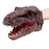 Simulation Dinosaur Animal Head Model Hand Puppets Kids Toy Shark T-Rex