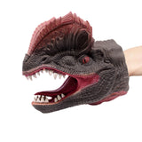 Maxbell Simulation Dinosaur Animal Head Model Hand Puppet Kids Toy Dilophosaurus